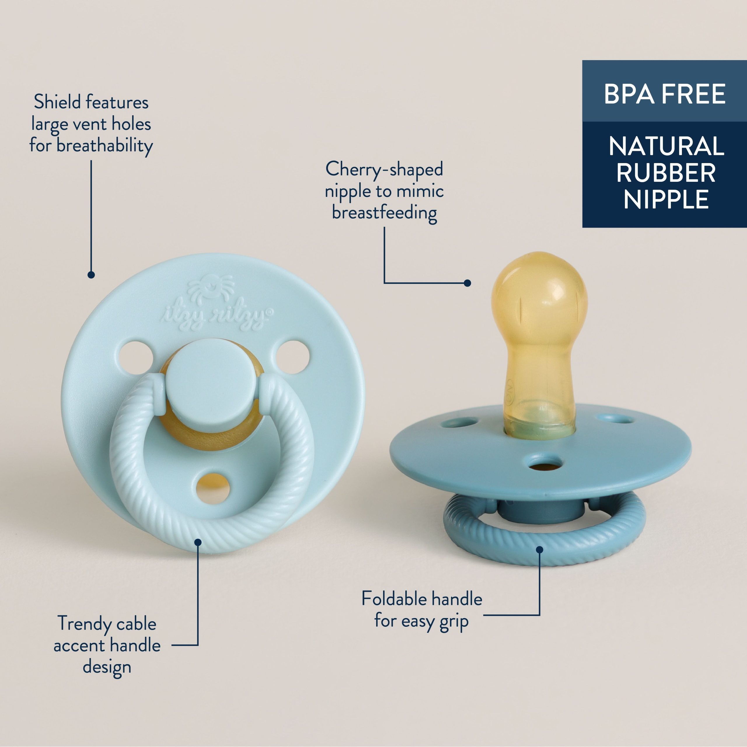 Itzy SootherTM Natural Rubber Pacifier – 6-18M - Image 22