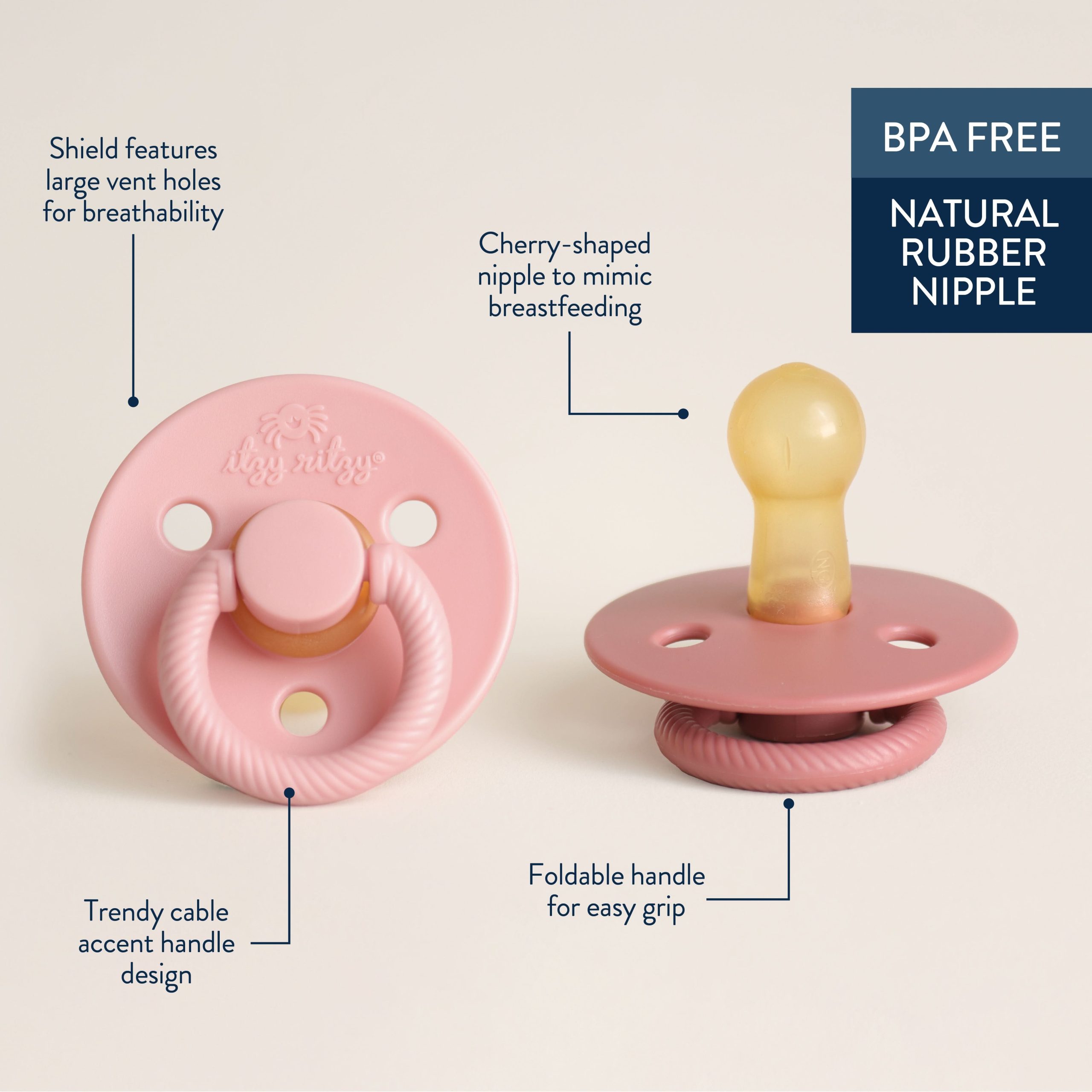 Itzy SootherTM Natural Rubber Pacifier – 6-18M - Image 30