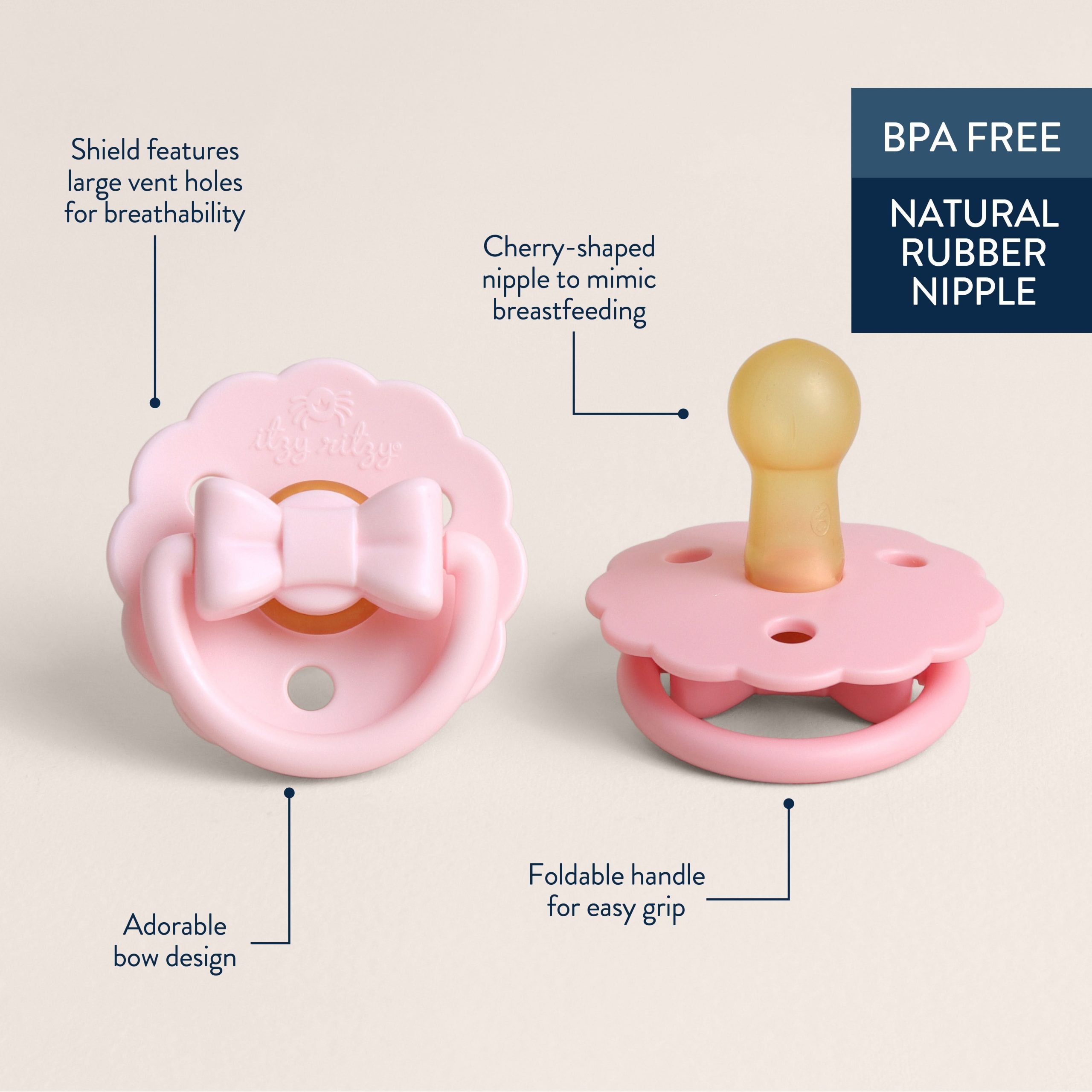 Itzy SootherTM Natural Rubber Pacifier – 6-18M - Image 3