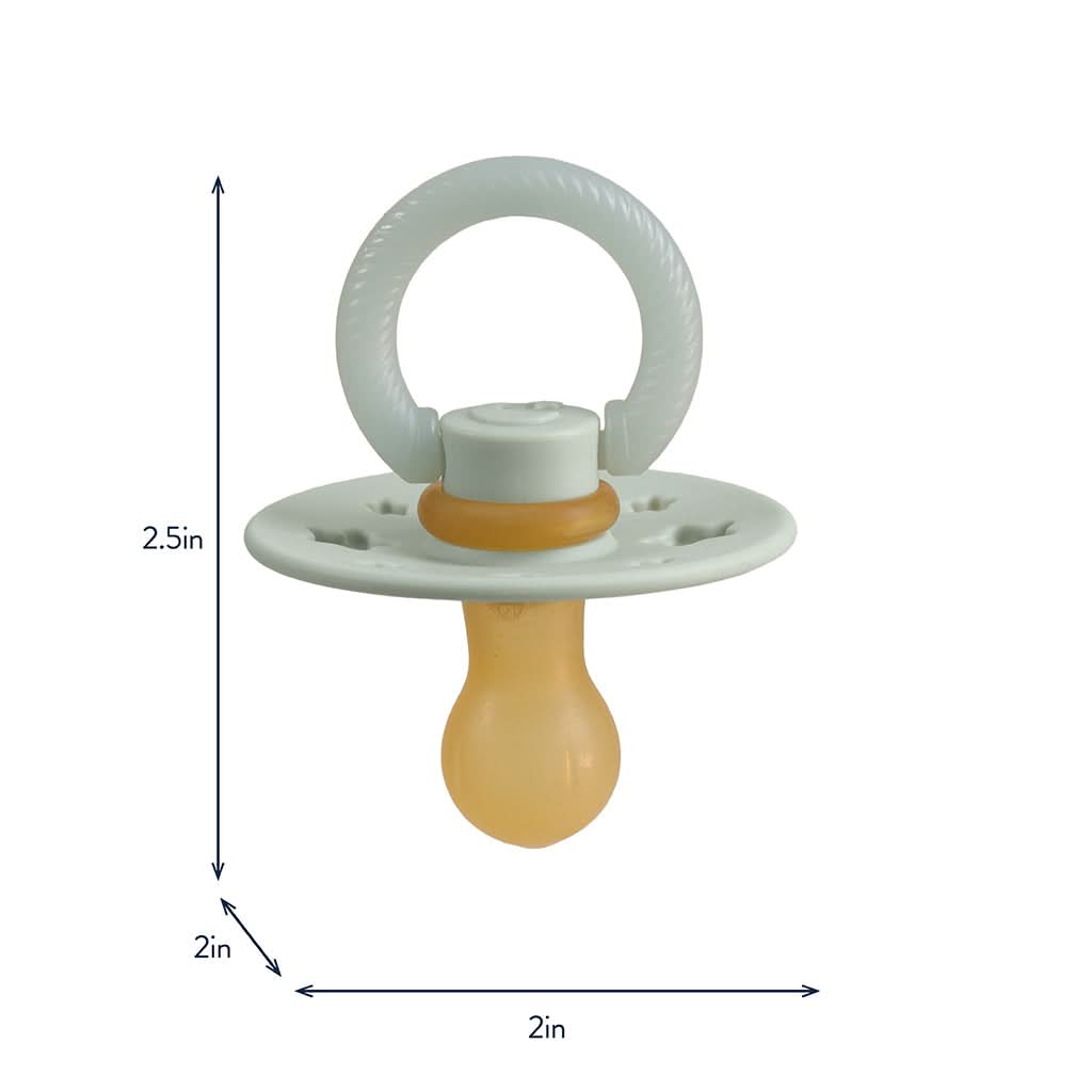 Itzy SootherTM Glow in the Dark Natural Rubber Pacifier – 0-6M - Image 8