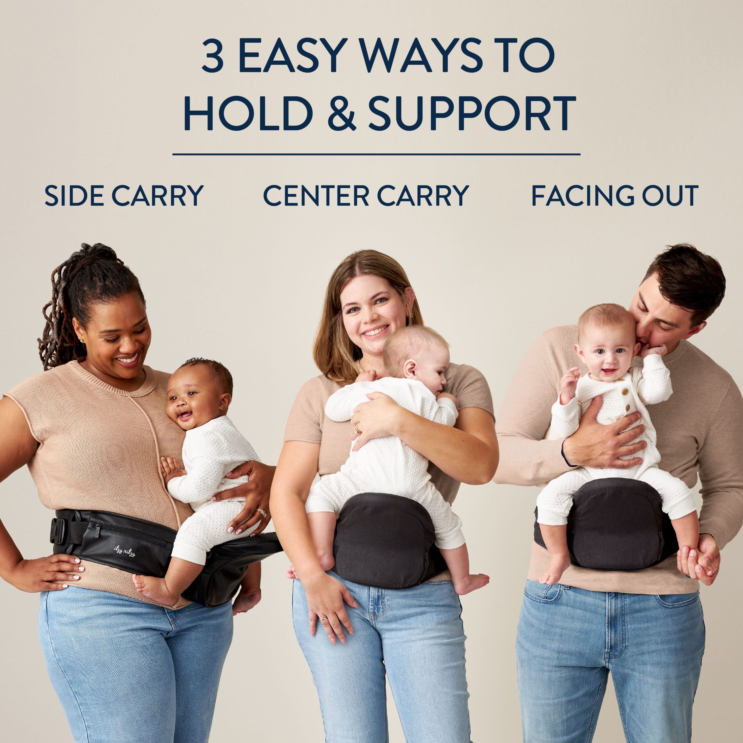 Itzy Hold & FoldTM Hip Seat Baby Carrier - Image 2