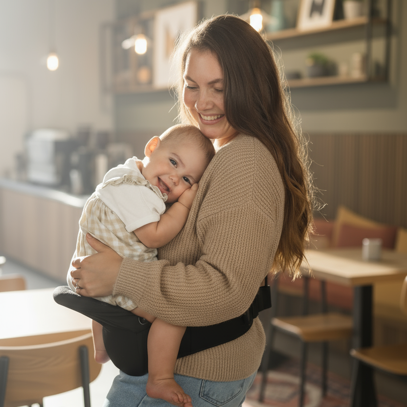 Itzy Hold & FoldTM Hip Seat Baby Carrier - Image 4
