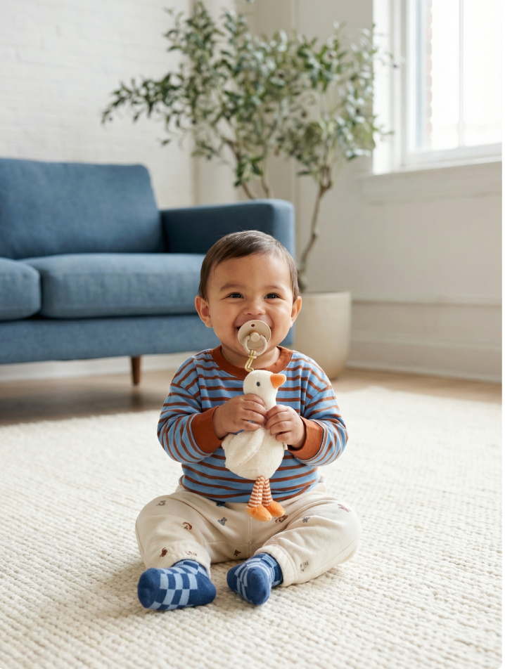 Bitzy PalTM Natural Rubber Pacifier & Lovey - Image 26